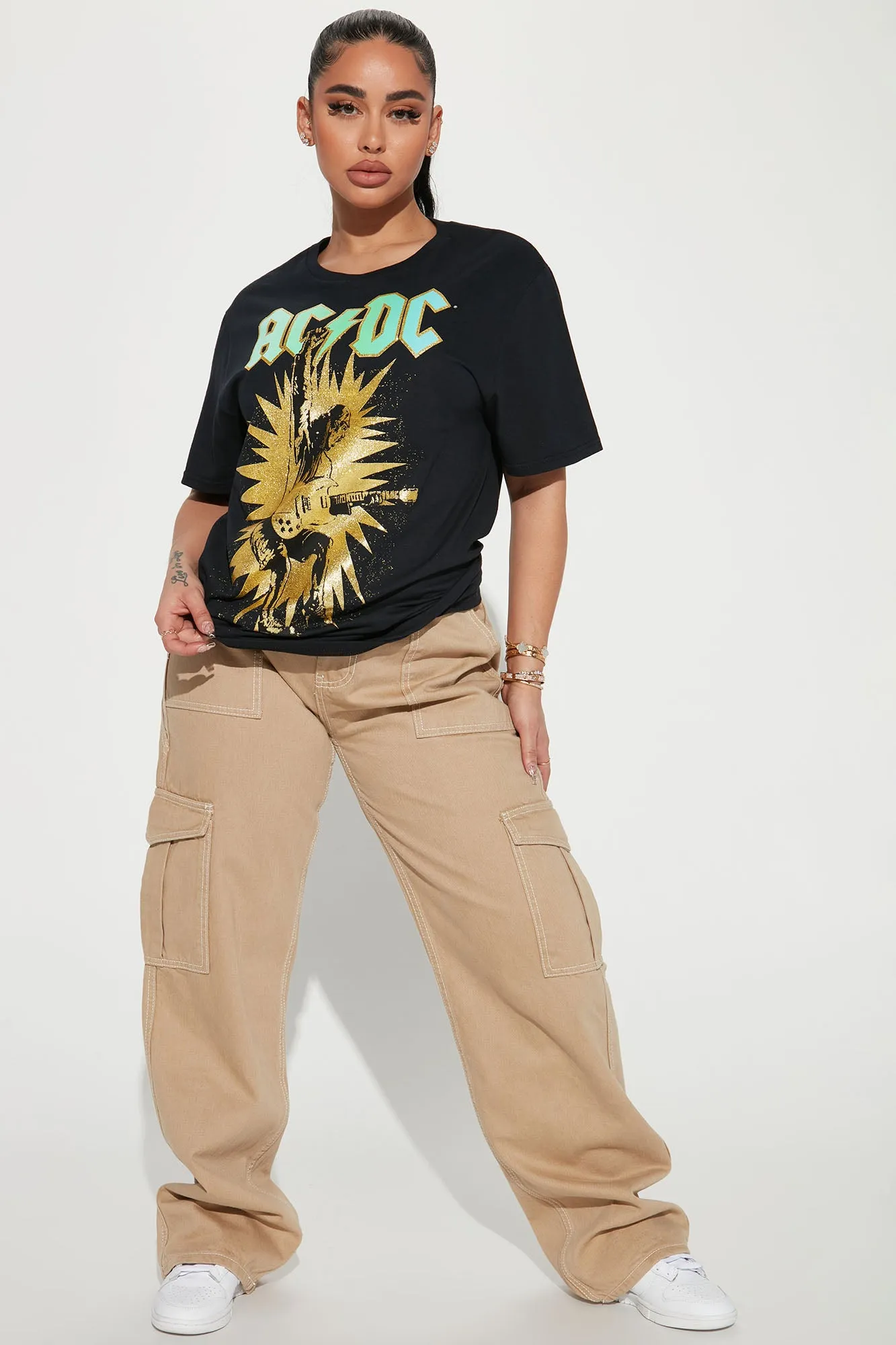 ACDC Foil T-Shirt - Black