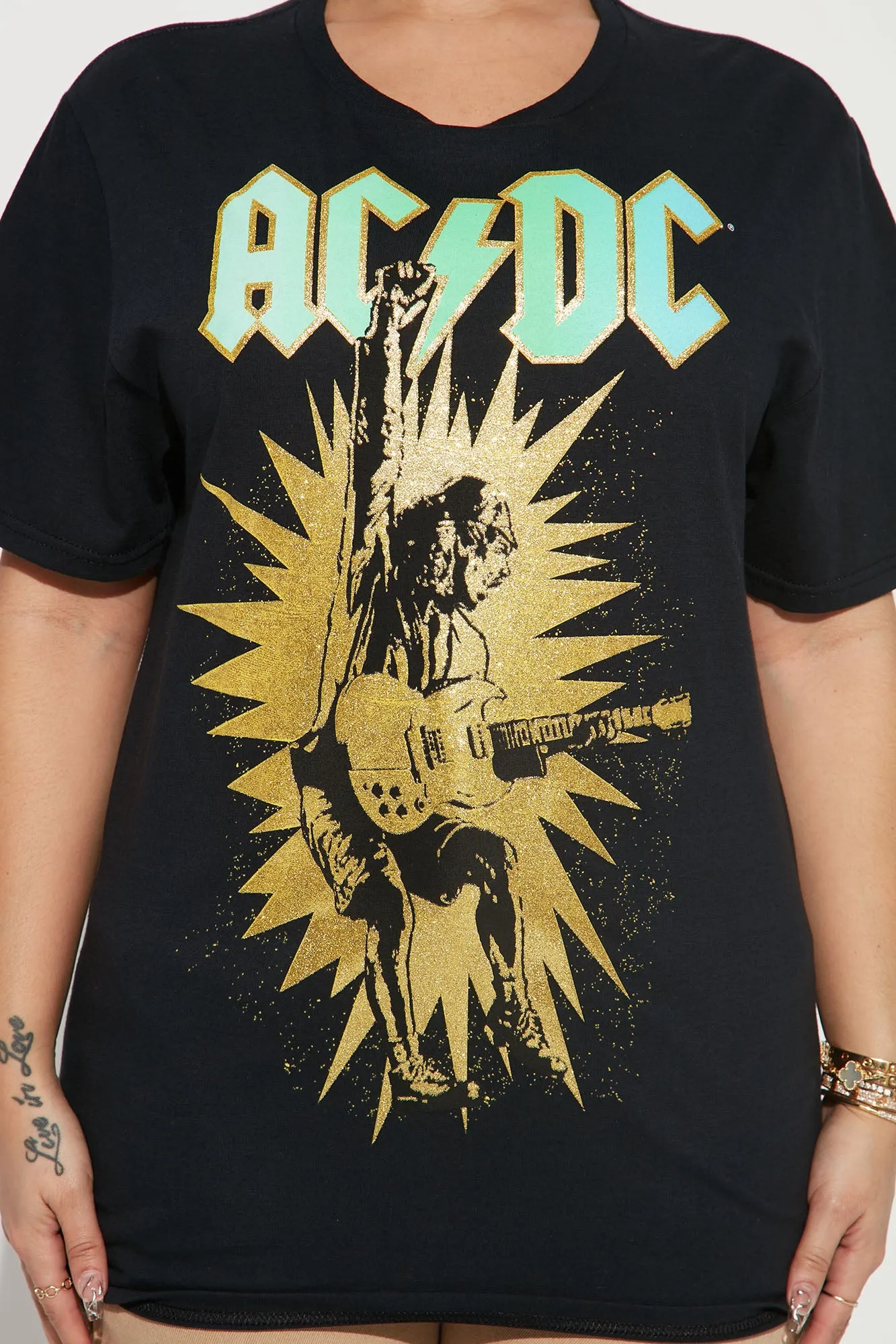 ACDC Foil T-Shirt - Black