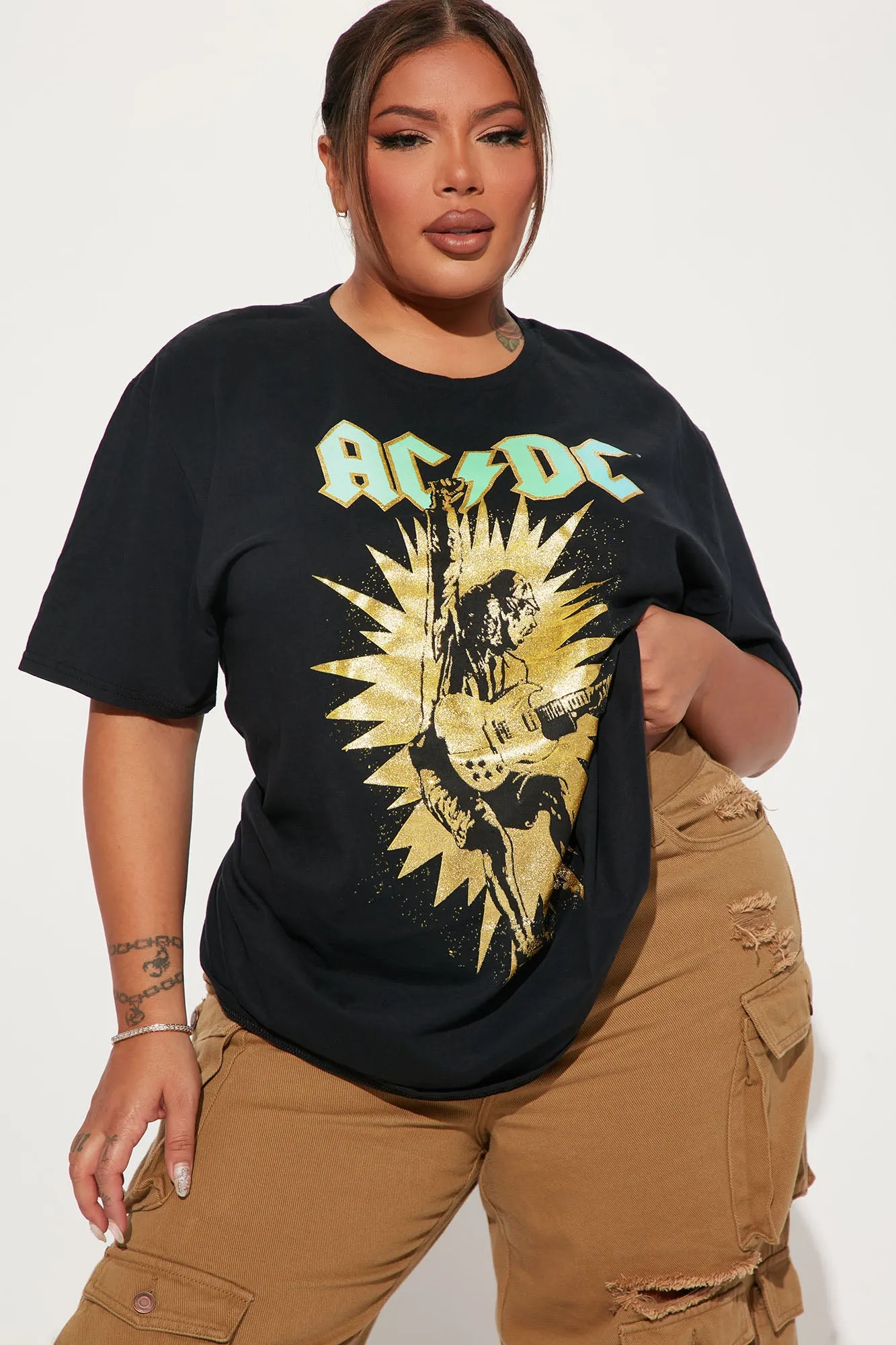 ACDC Foil T-Shirt - Black