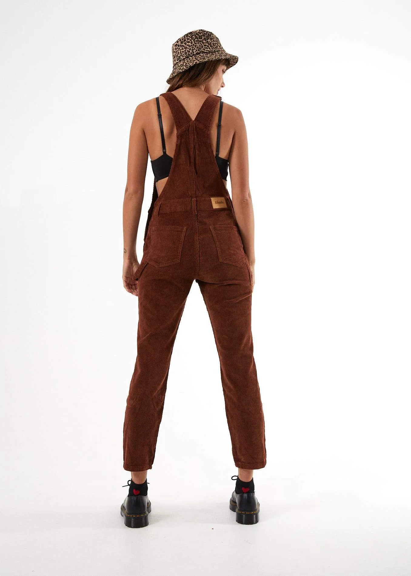 Afends Womens Holly - Long Corduroy Overalls