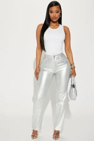 All Good Metallic Pant - Silver