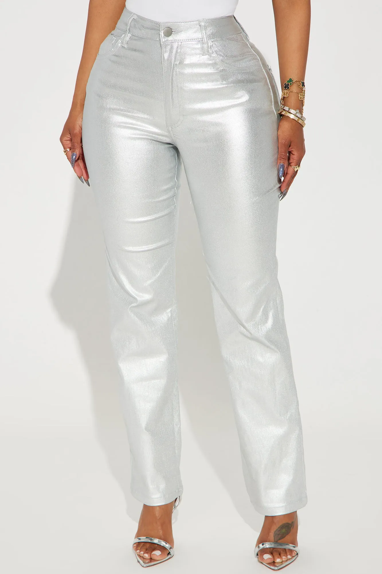 All Good Metallic Pant - Silver