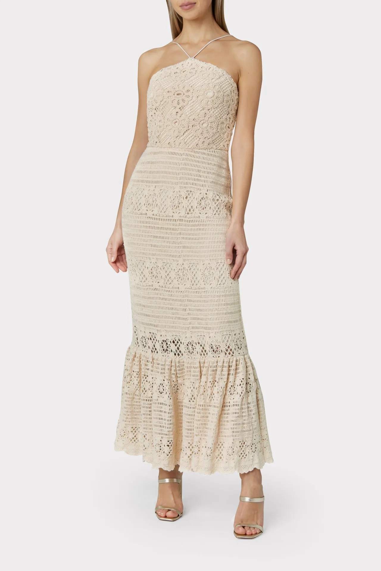 Arden Crochet Stripe Dress