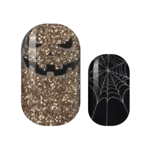 Black Tie Halloween Nail Wraps