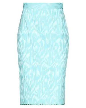 Blumarine Women Knee length skirt Sky blue S INT