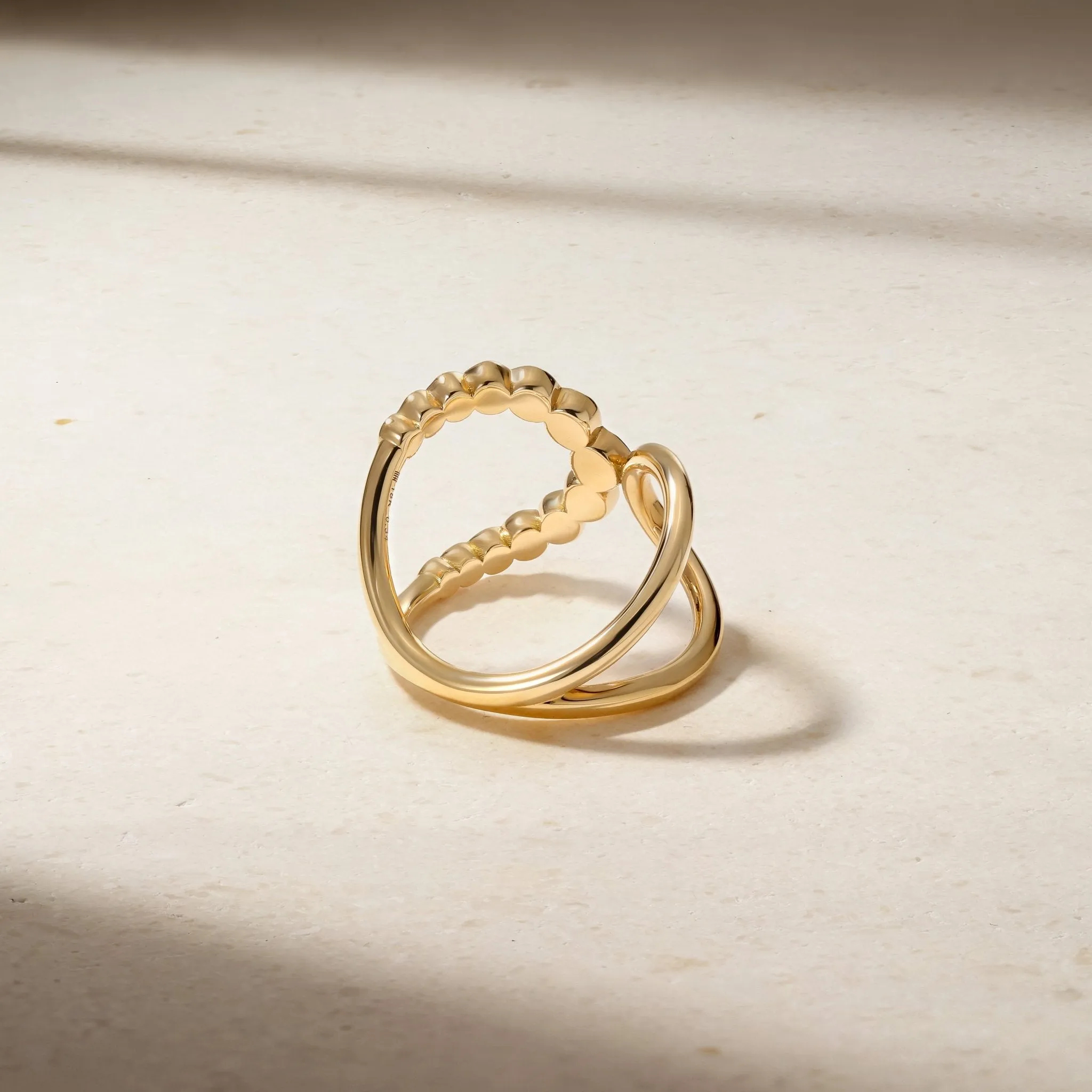 Bubbly Elegance Sapphire and Diamond Ring
