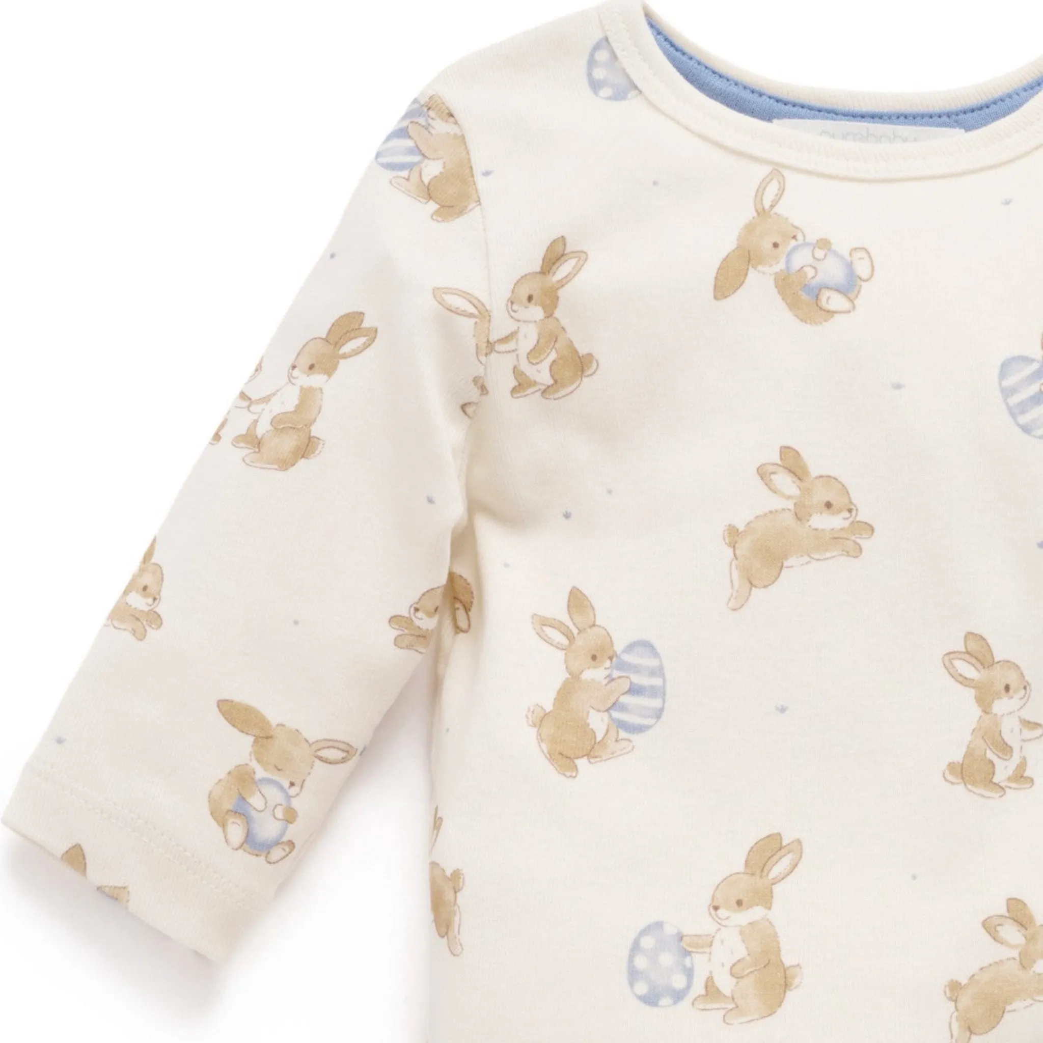 Bunny Denim Overall Set-Purebaby