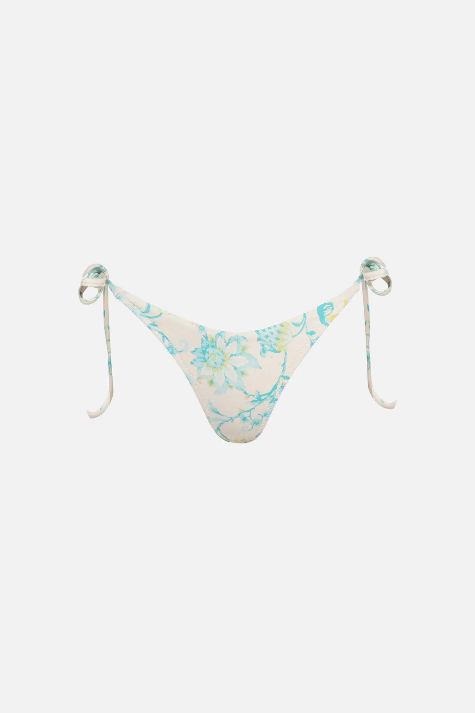 Cairo Tie Side Hi Cut Pant Blue