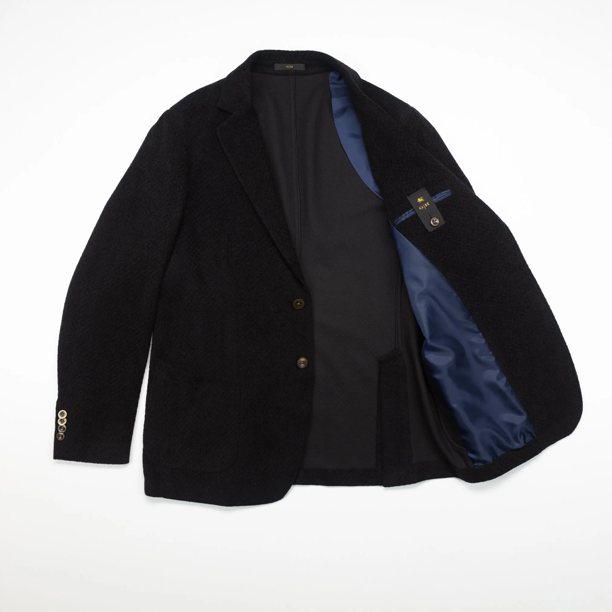 Chenille Stitch Blazer in Black