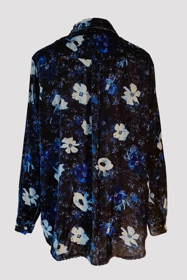 Concordia Anemone Navy Velvet Classic Shirt