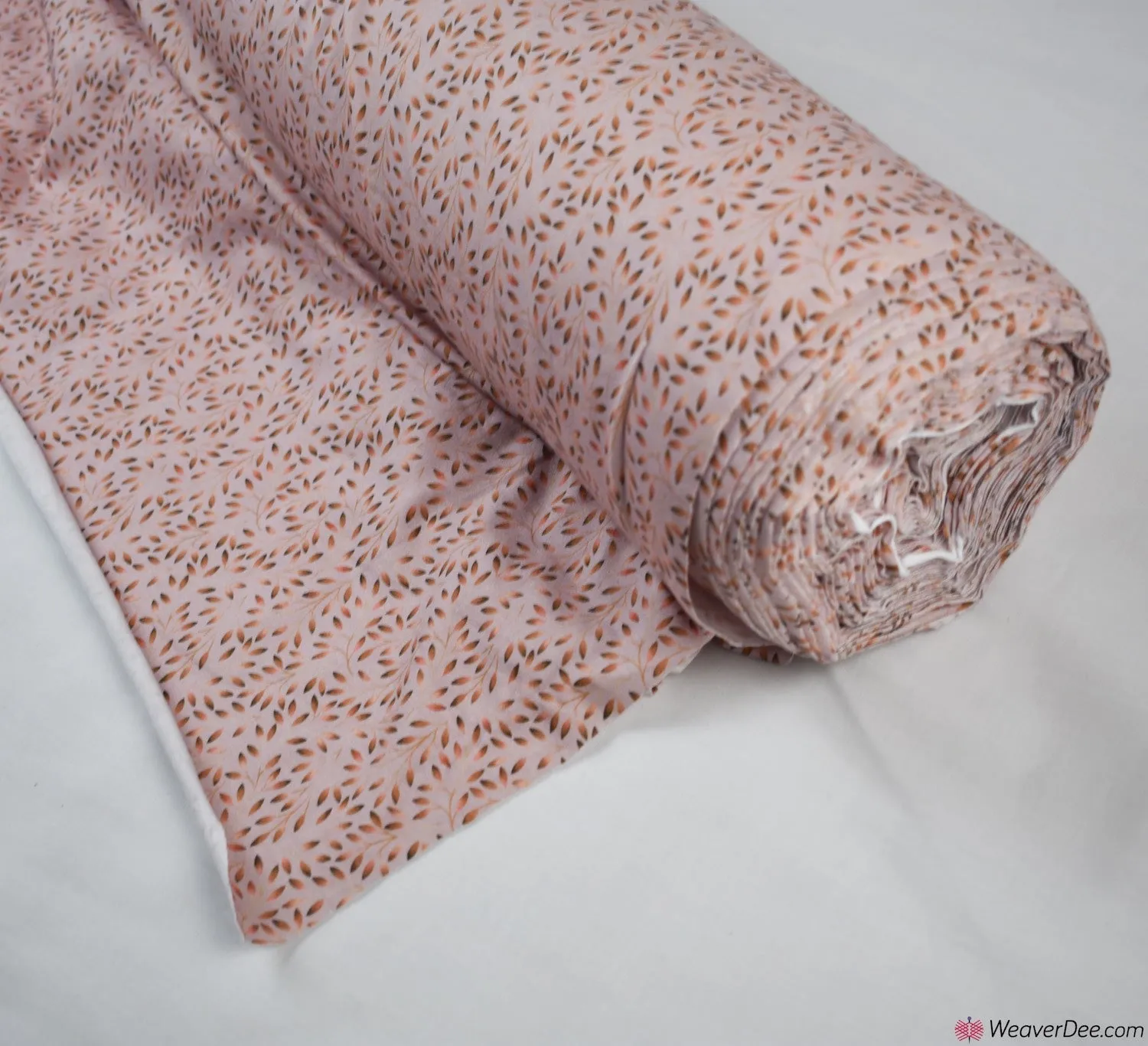 Cotton Jersey Fabric - Watercolour Leaves