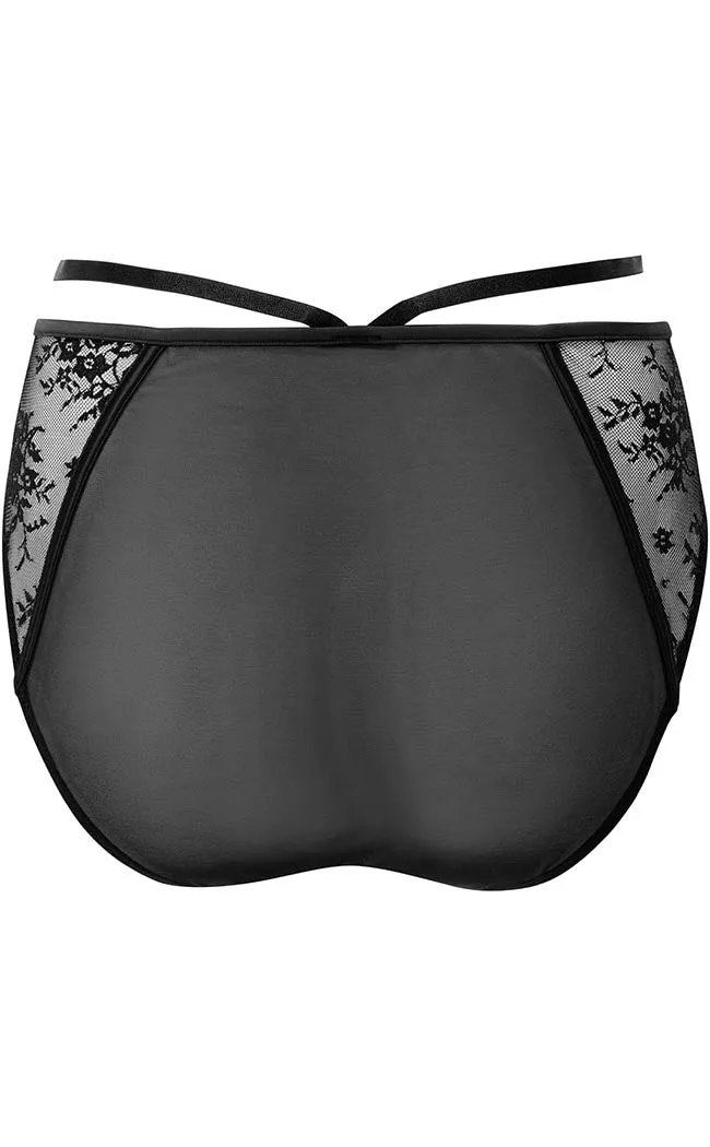 Deadly Attraction Panty | Black [Plus-Size]