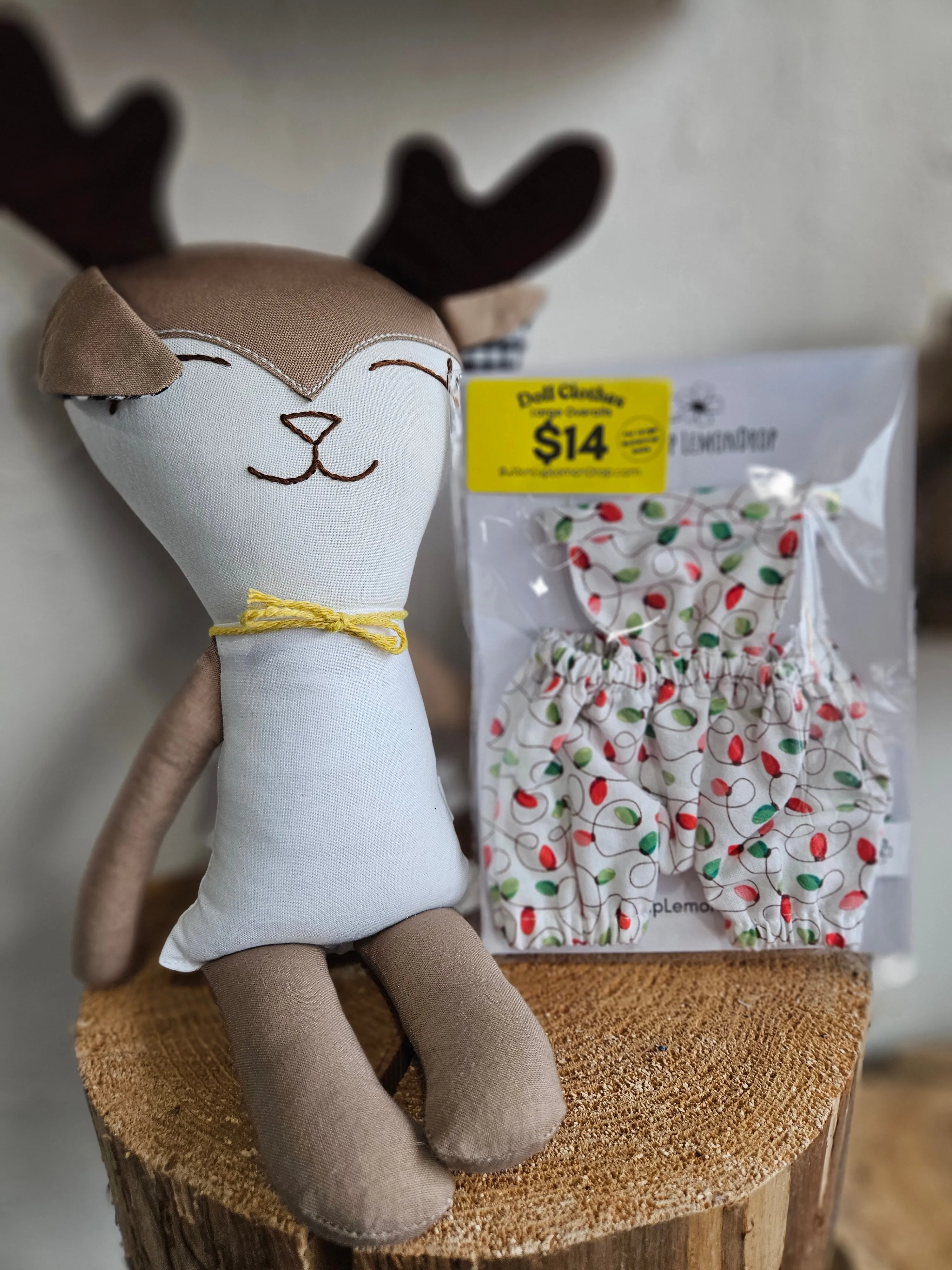 Doll Clothes Vintage Lights Overalls- Mama