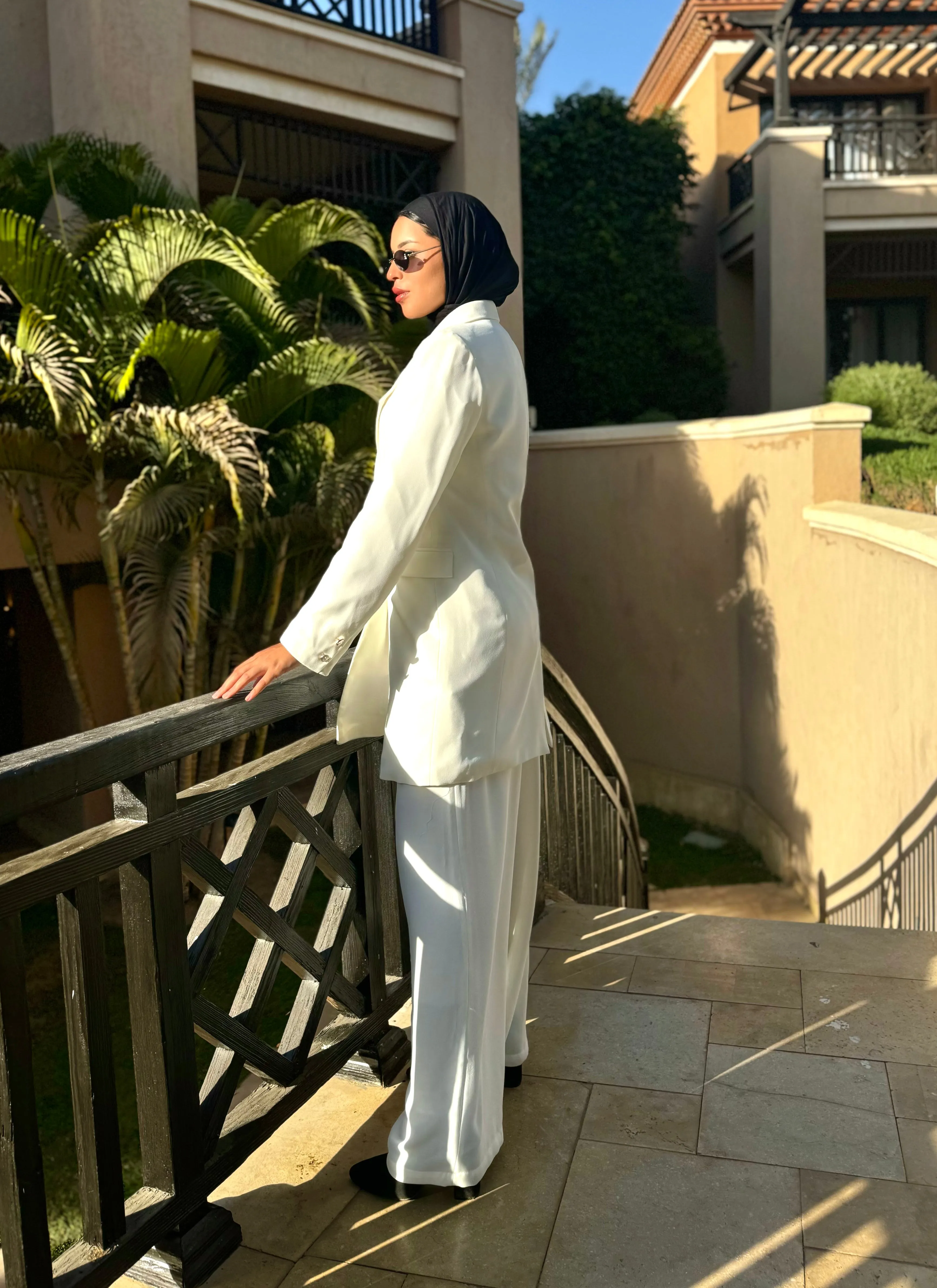 Double-breasted Blazer - Offwhite