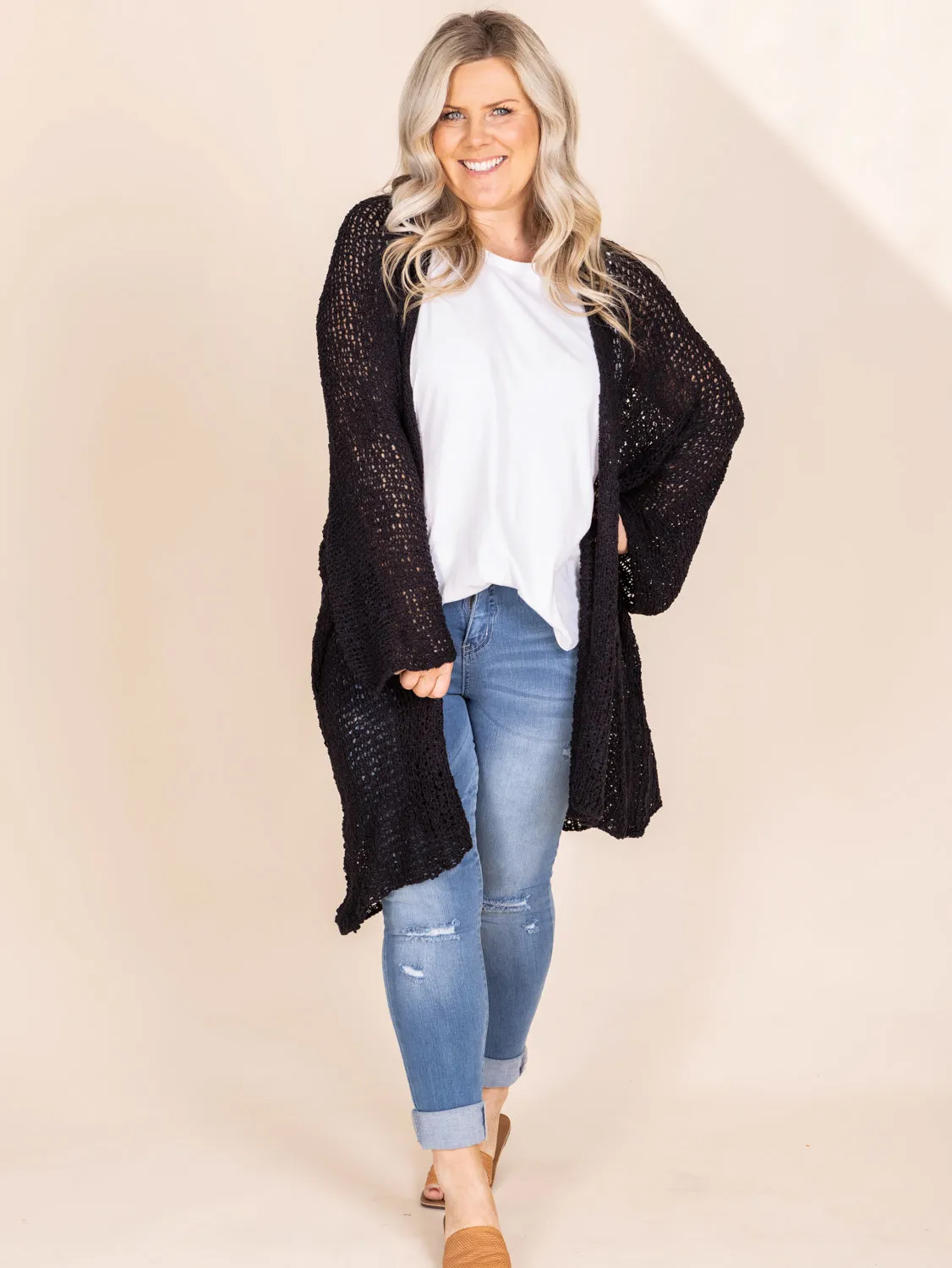 Eclipse Kimono- Black