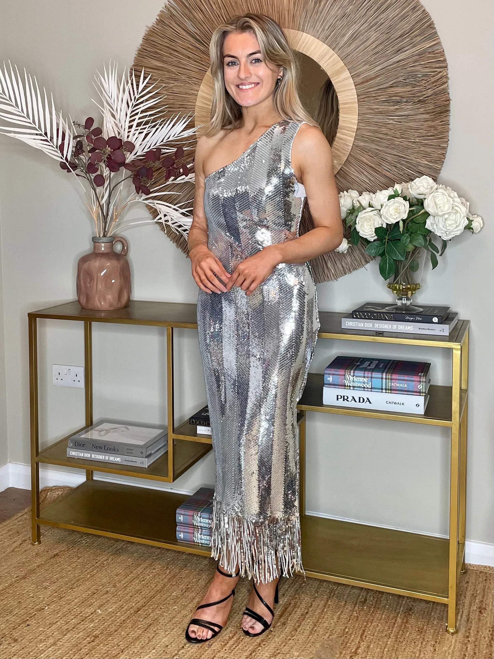 Gatsby Midaxi Dress - Silver