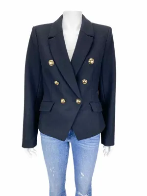 Halogen Atlantic x Pacific Women's Dbl Brstd Wool Blazer Black Size 10 with Tags