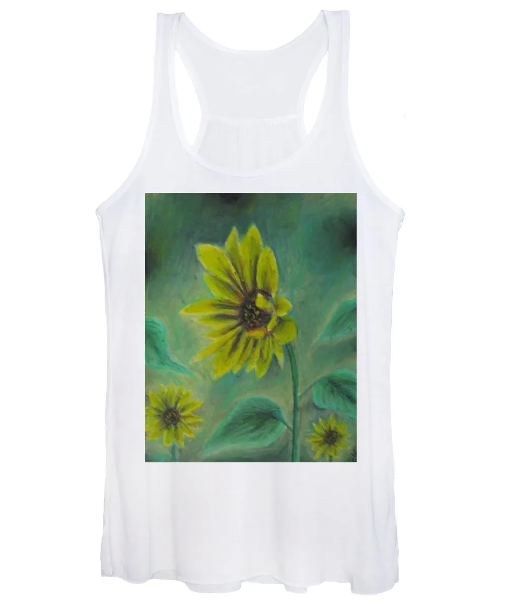 Hazing Sunflowers - Women's Tank Top