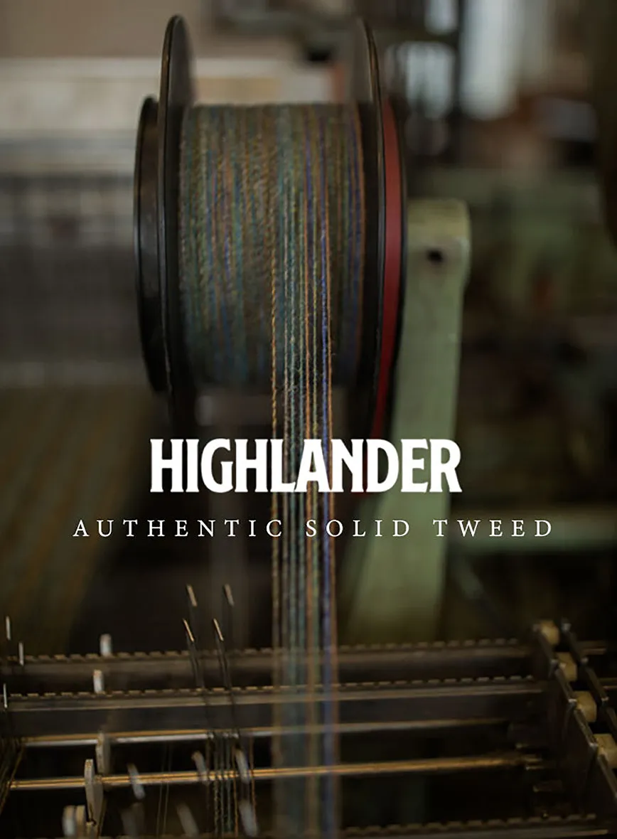 Highlander Heavy Black Houndstooth Tweed Jacket