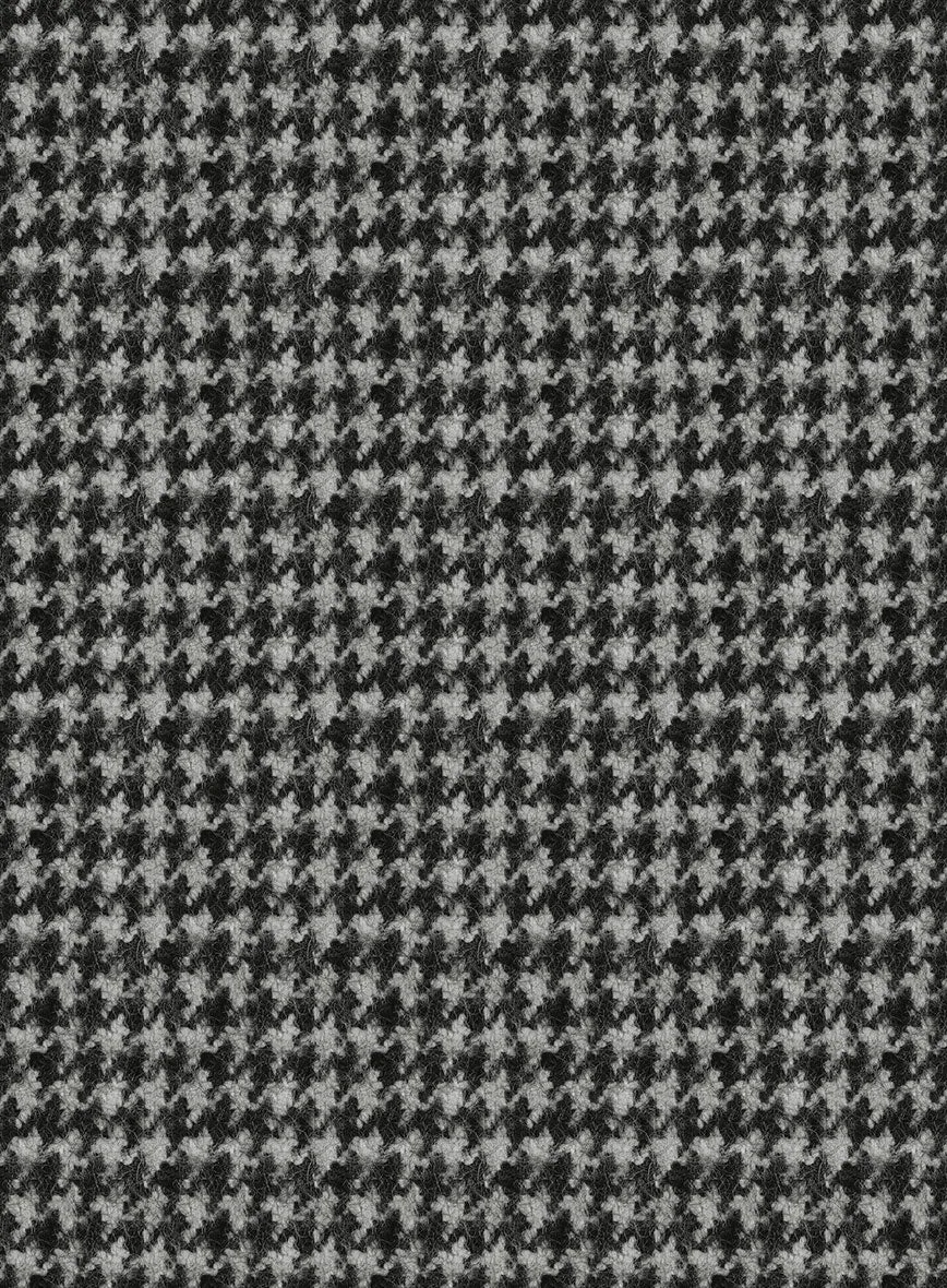 Highlander Heavy Black Houndstooth Tweed Jacket