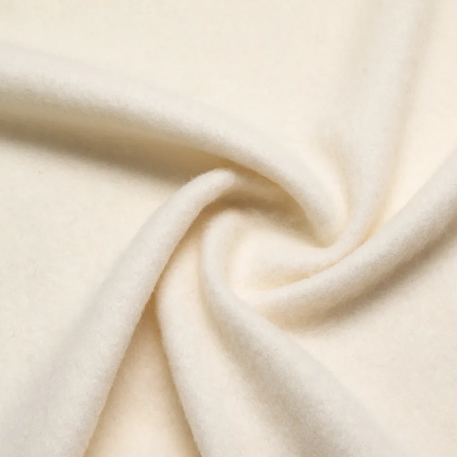 Ivory Boiled Wool