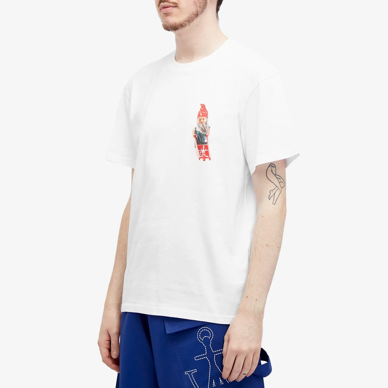 Jw Anderson Gnome Chest T-shirt, white