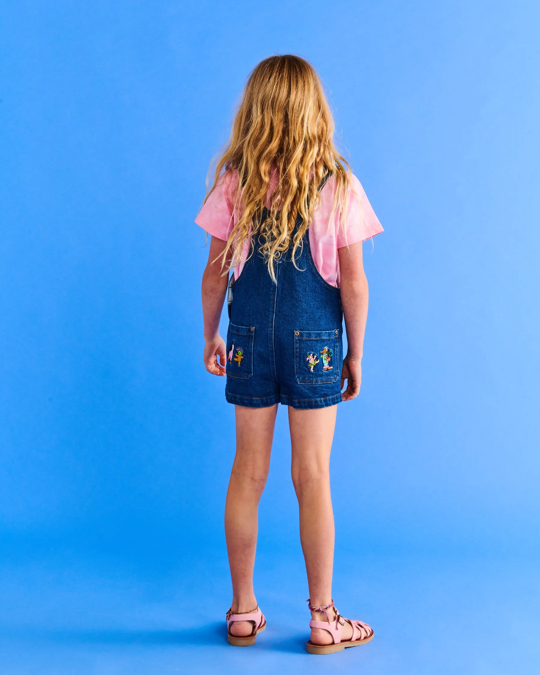 Kip & Co x May Gibbs Pocket Pals Denim Overalls