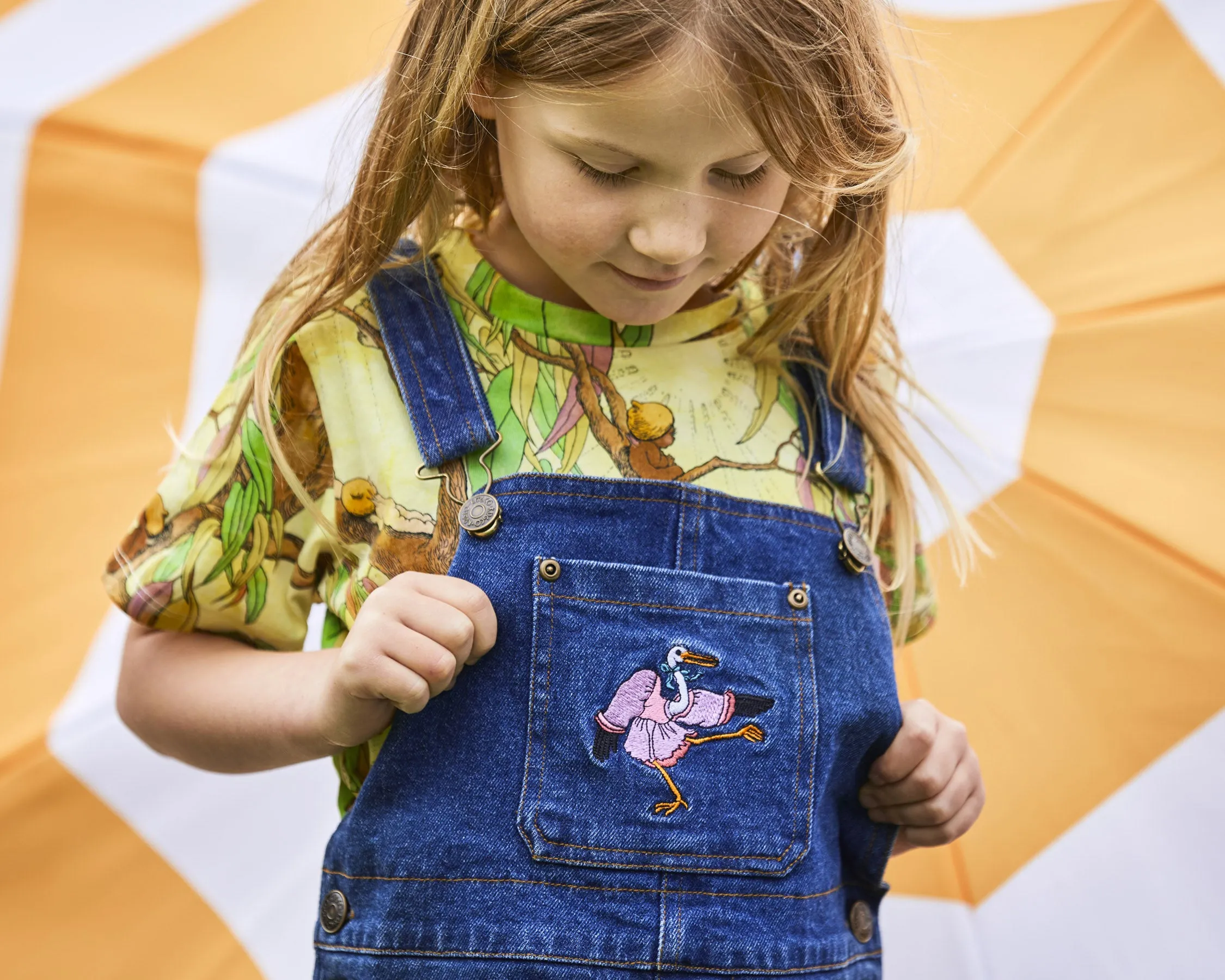 Kip & Co x May Gibbs Pocket Pals Denim Overalls