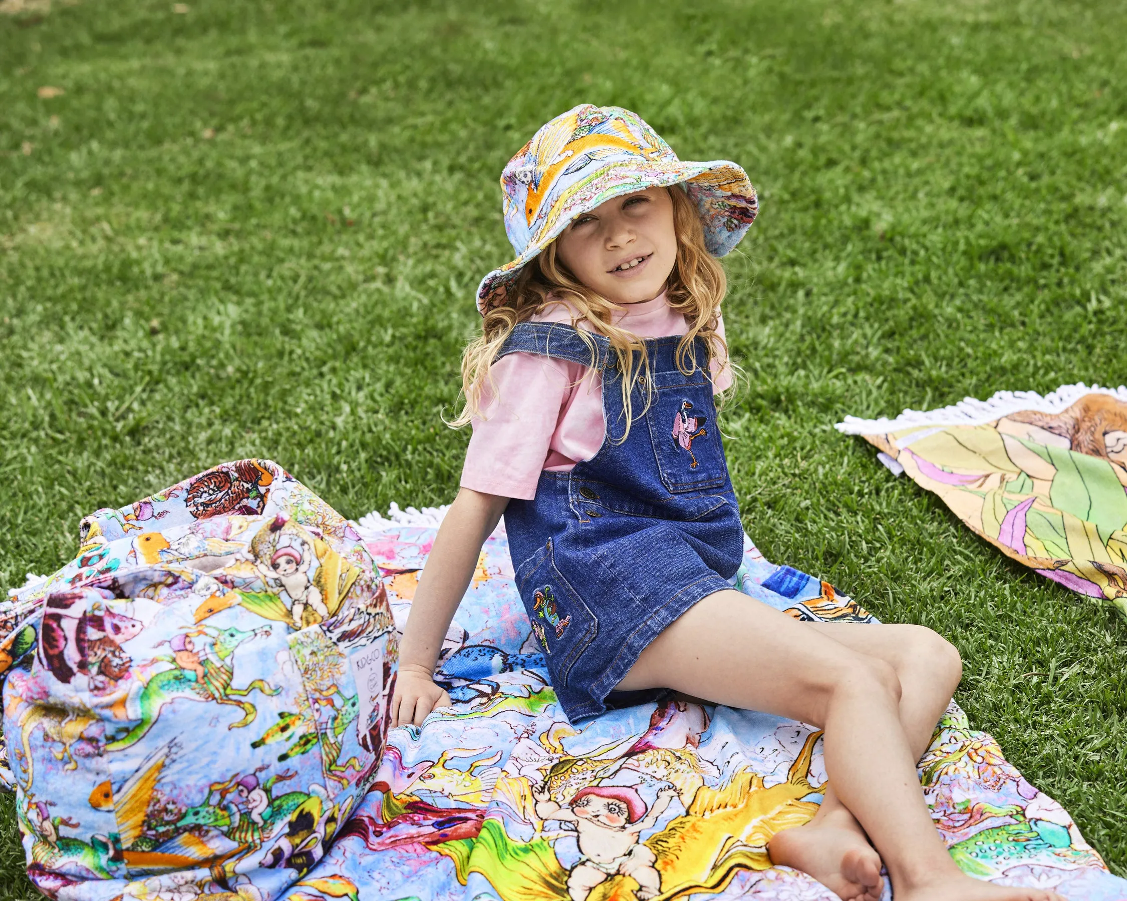 Kip & Co x May Gibbs Pocket Pals Denim Overalls