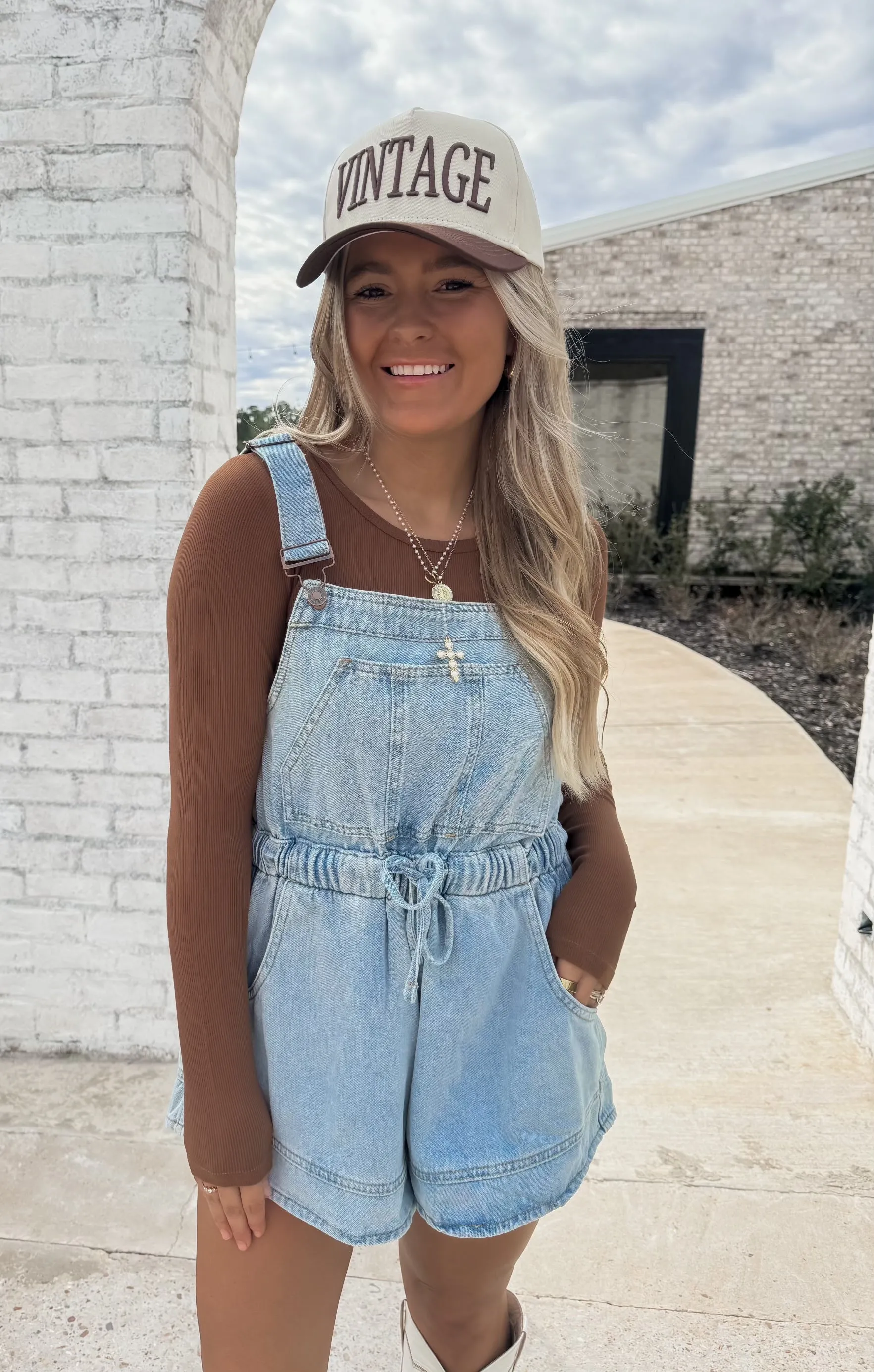 Lunch Date Denim Overalls