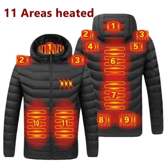 Men 9 Areas Heated Jacket