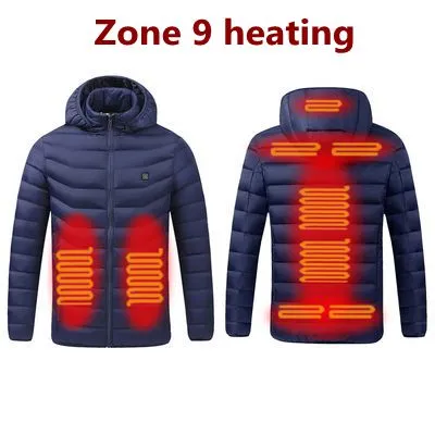 Men 9 Areas Heated Jacket