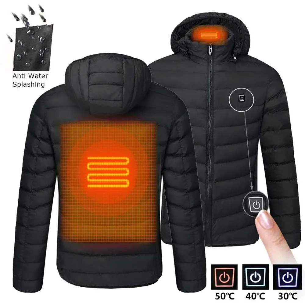 Men 9 Areas Heated Jacket