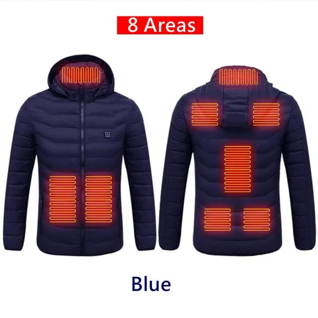Men 9 Areas Heated Jacket