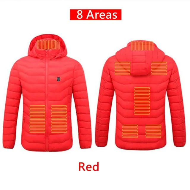 Men 9 Areas Heated Jacket