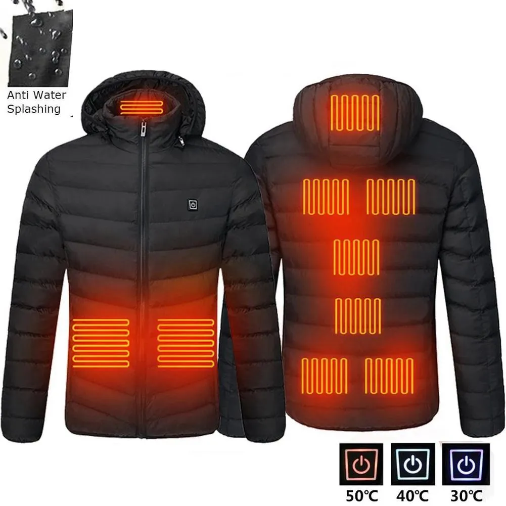 Men 9 Areas Heated Jacket
