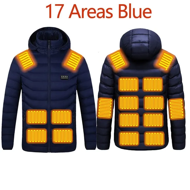 Men 9 Areas Heated Jacket