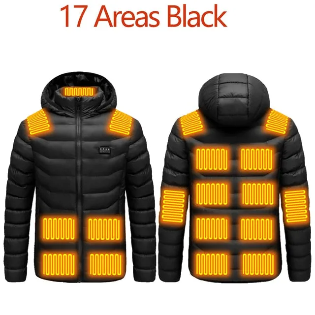 Men 9 Areas Heated Jacket