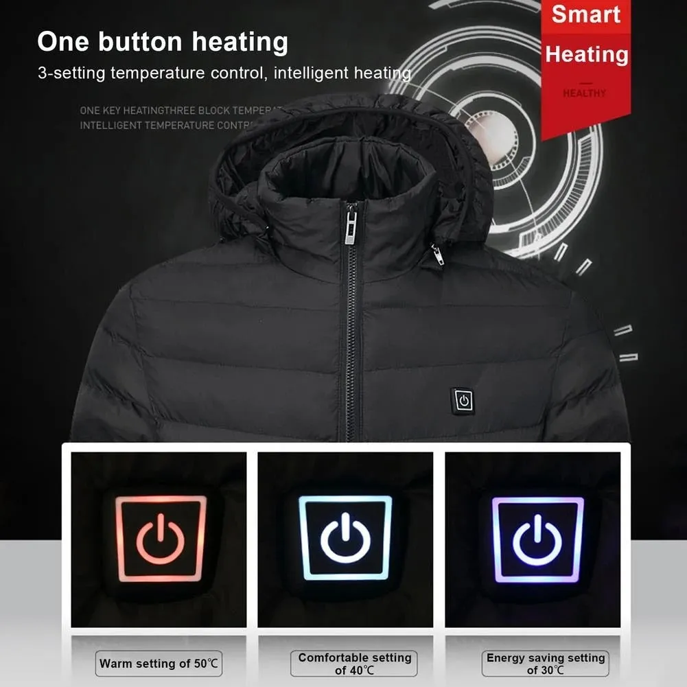 Men 9 Areas Heated Jacket