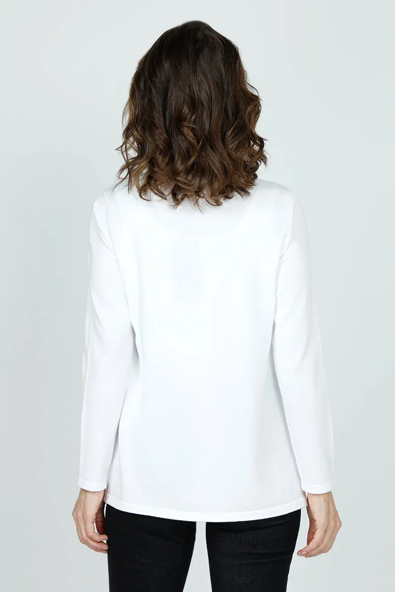Metric Ribbed Open Cardigan