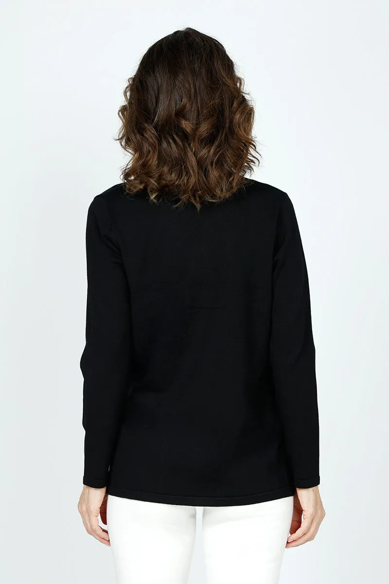 Metric Ribbed Open Cardigan