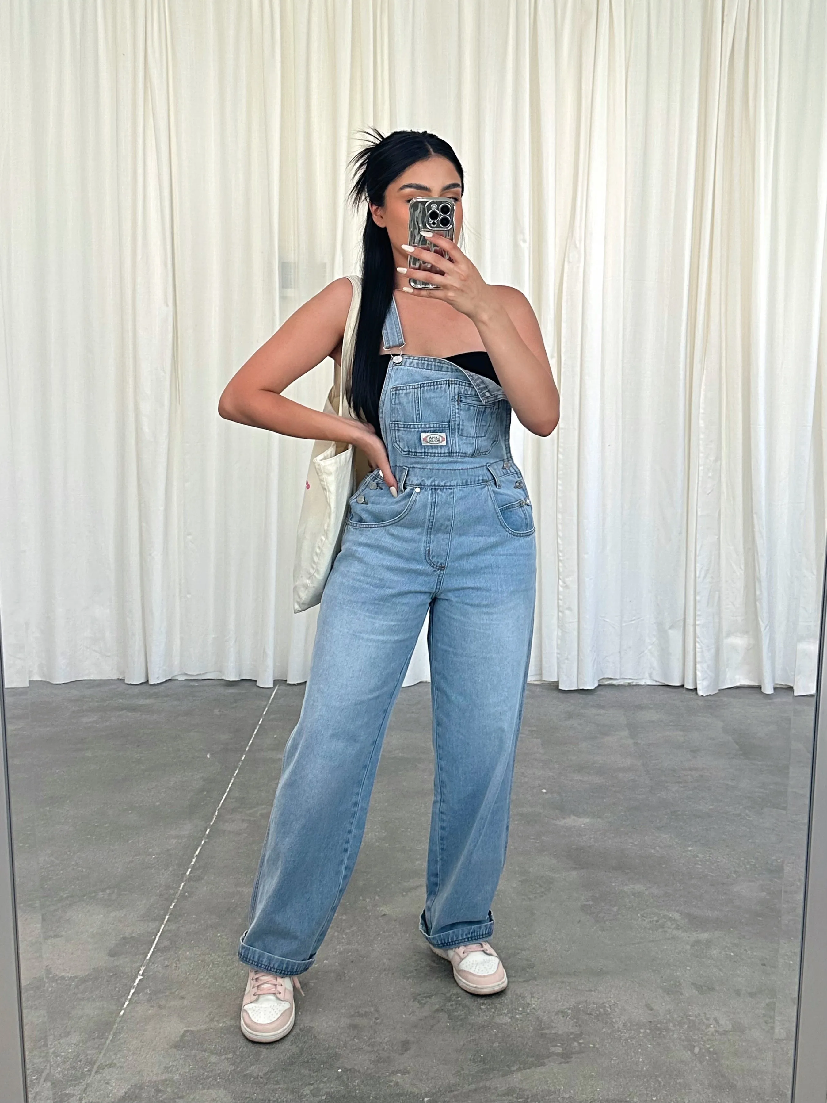 miso overalls (PANTS/LIGHT DENIM)