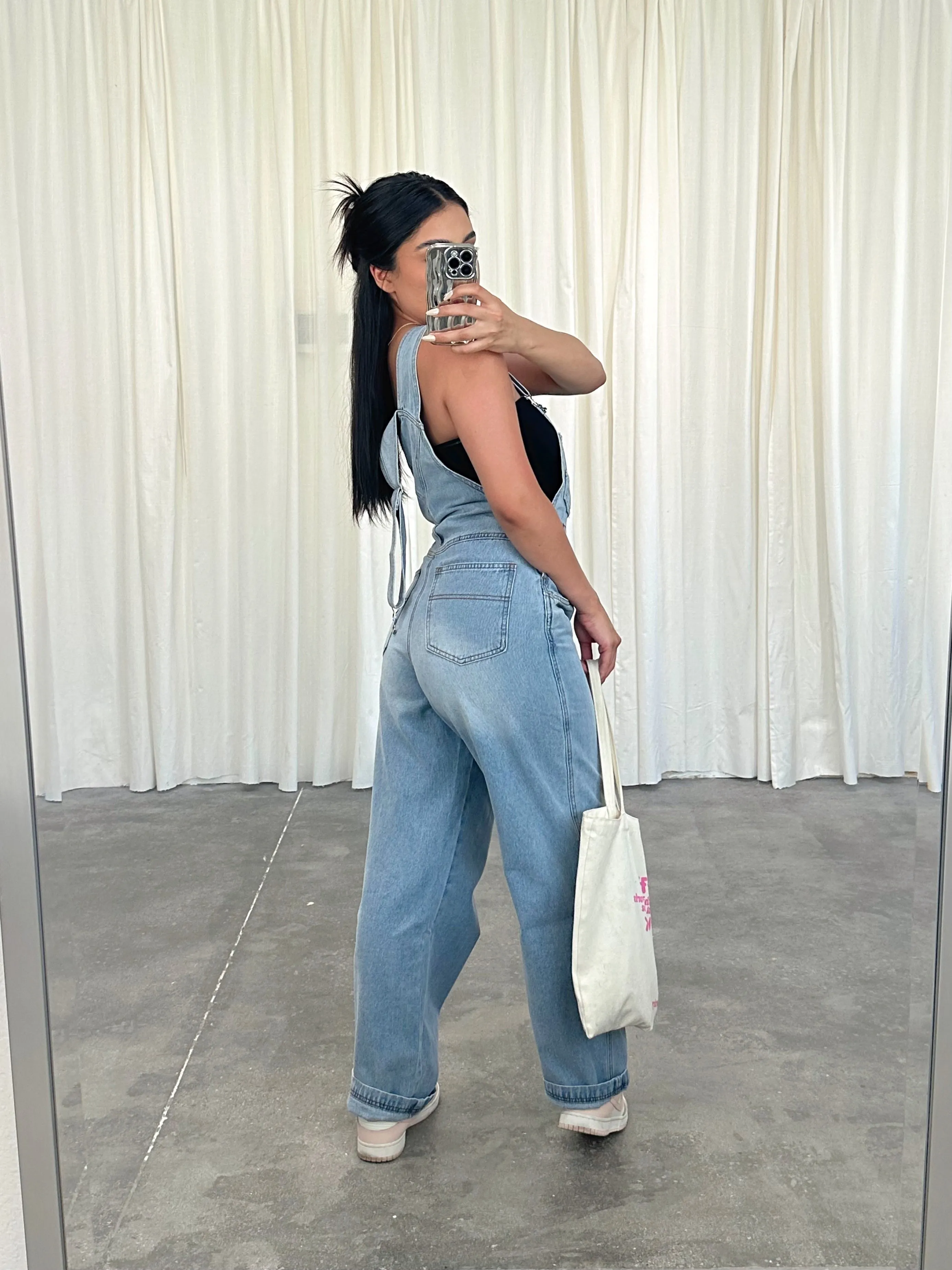 miso overalls (PANTS/LIGHT DENIM)