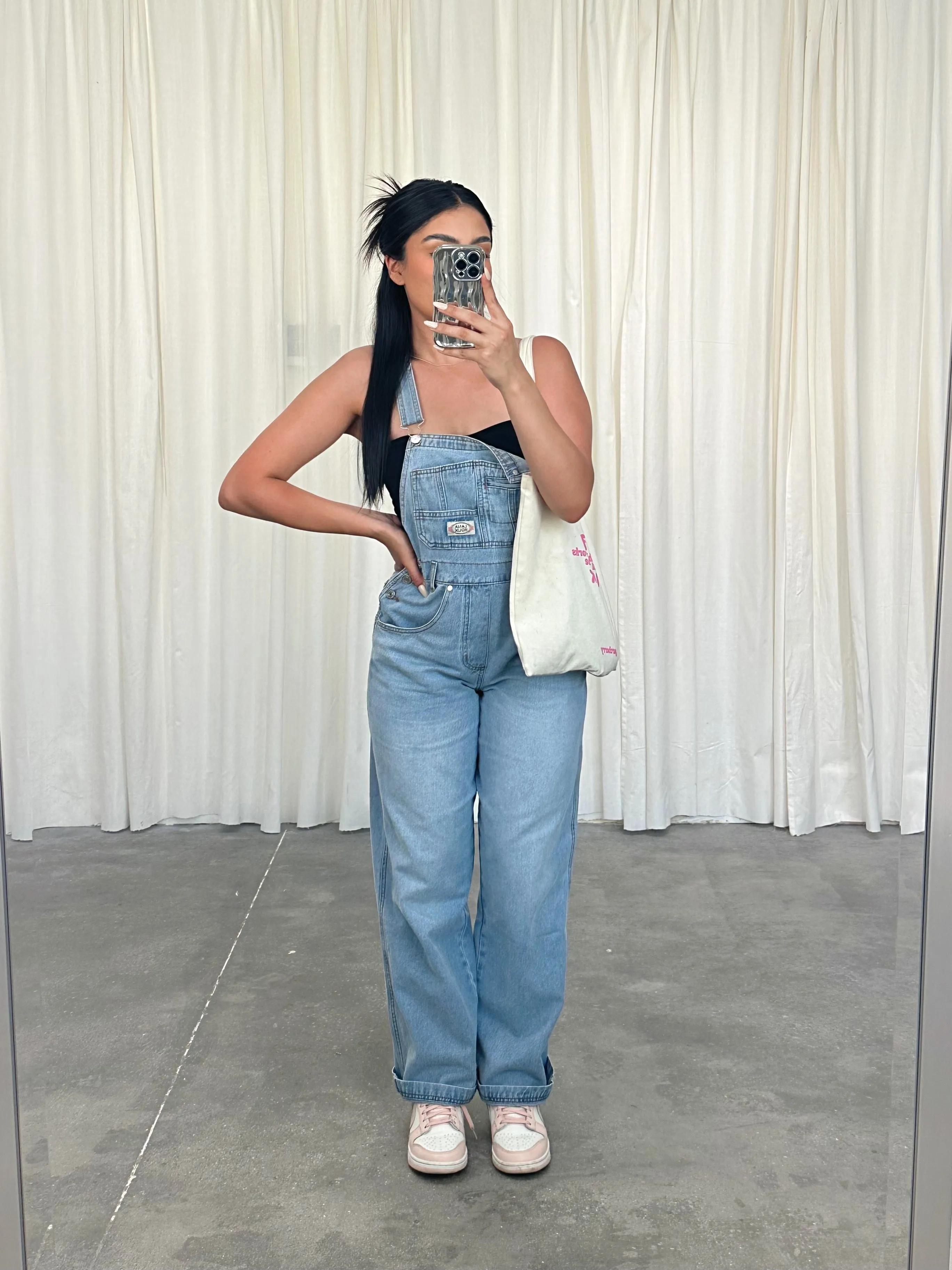 miso overalls (PANTS/LIGHT DENIM)