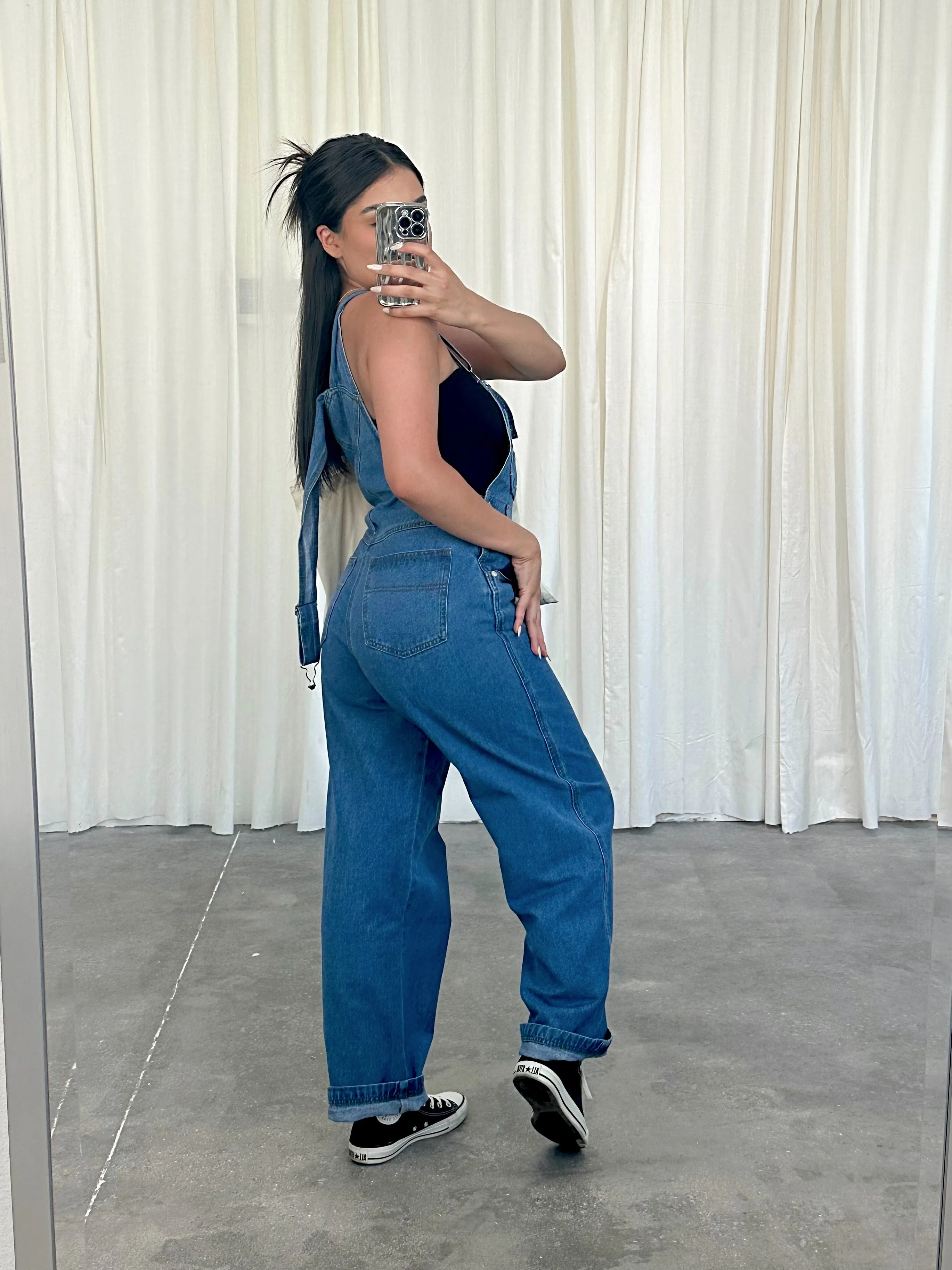 miso overalls (PANTS/MEDIUM DENIM)
