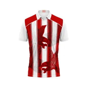 Next Print Customized Polo Neck White Jersey NPTS59