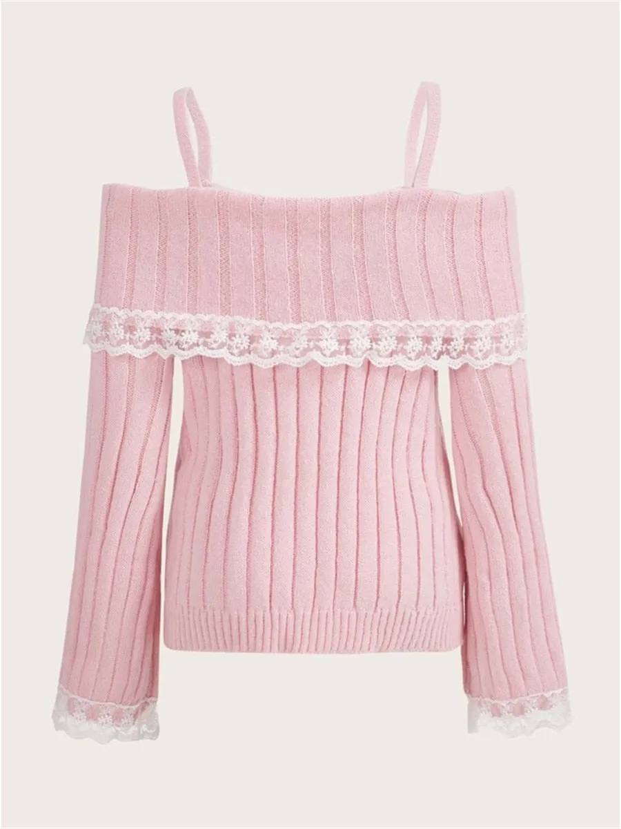 Off Shoulder Knit Top