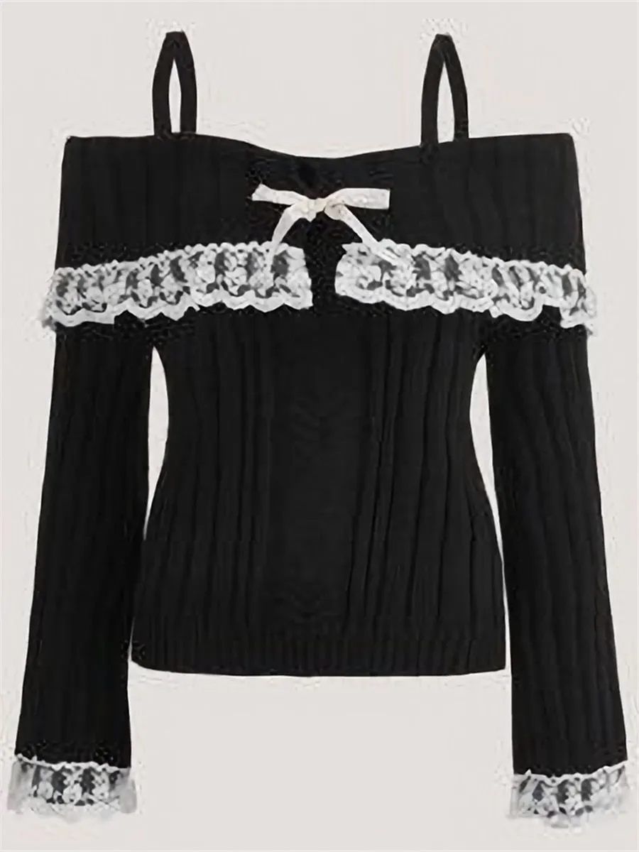 Off Shoulder Knit Top