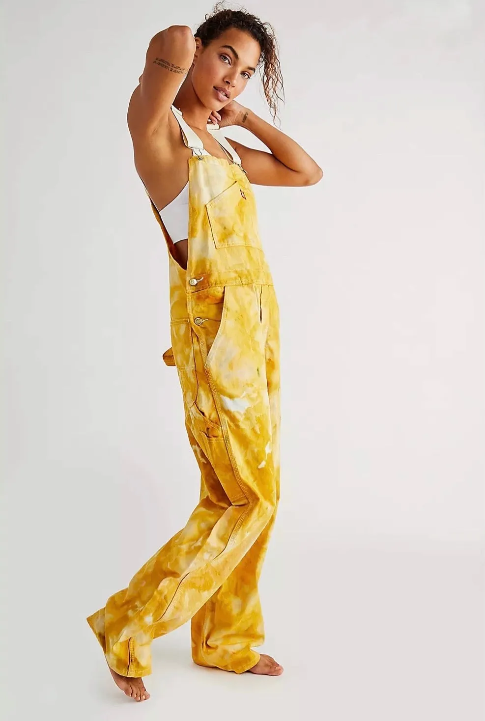 Overalls in Mustard