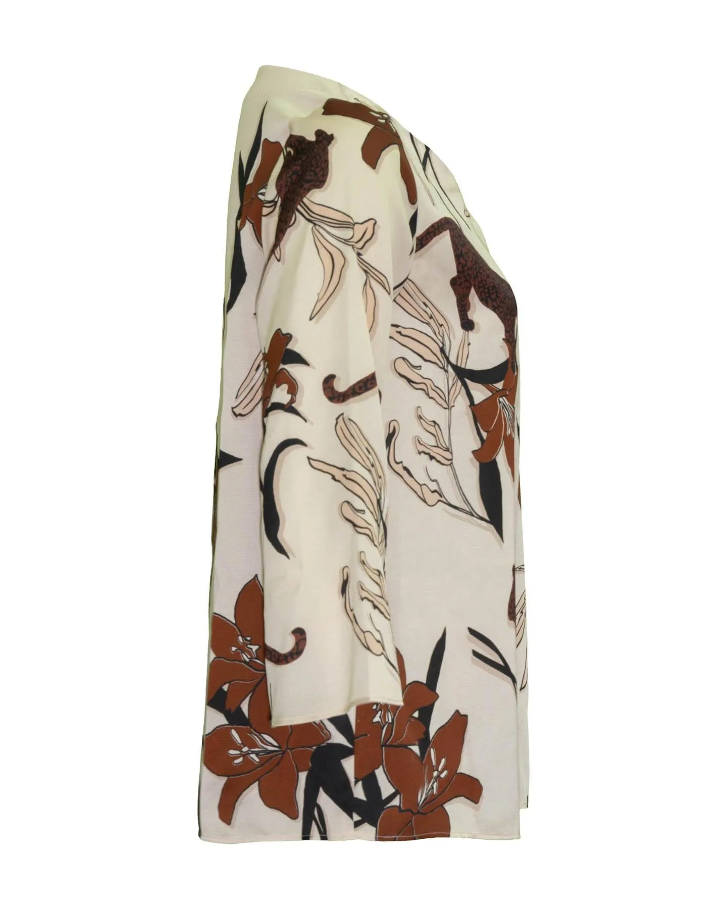 Playful Leopard in Florals Top
